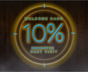 10% Welcome Card Discount